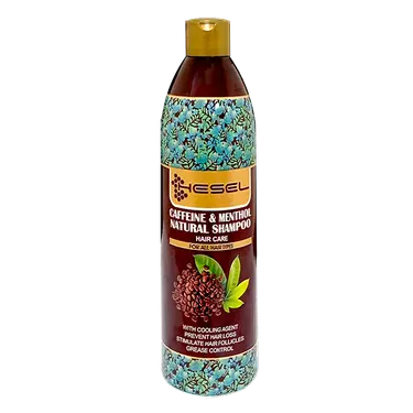 شامپو گیاهی حاوی کافئین و منتول 400 گرمی هسل